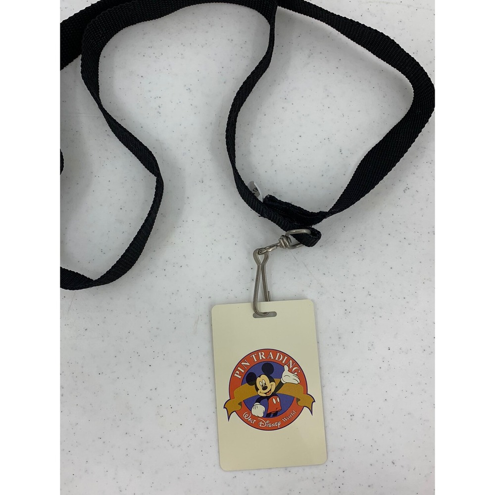 Vintage Disney Pin Trading Mickey Mouse Lanyard Walt Disney World